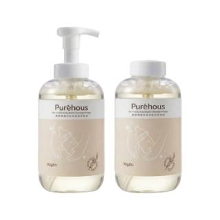 【Vogito 好日照】Purehous 燕麥親膚奶瓶食器清潔慕斯500ml 兩入組(正貨+補充)