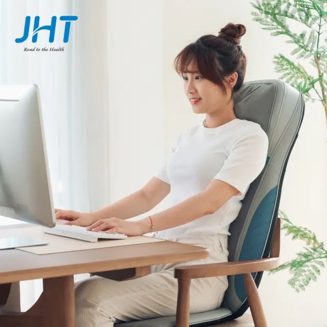 【JHT】4D溫揉深捏按摩墊 K-1906(按摩椅墊/背部溫感/震波按摩) 父親節禮物