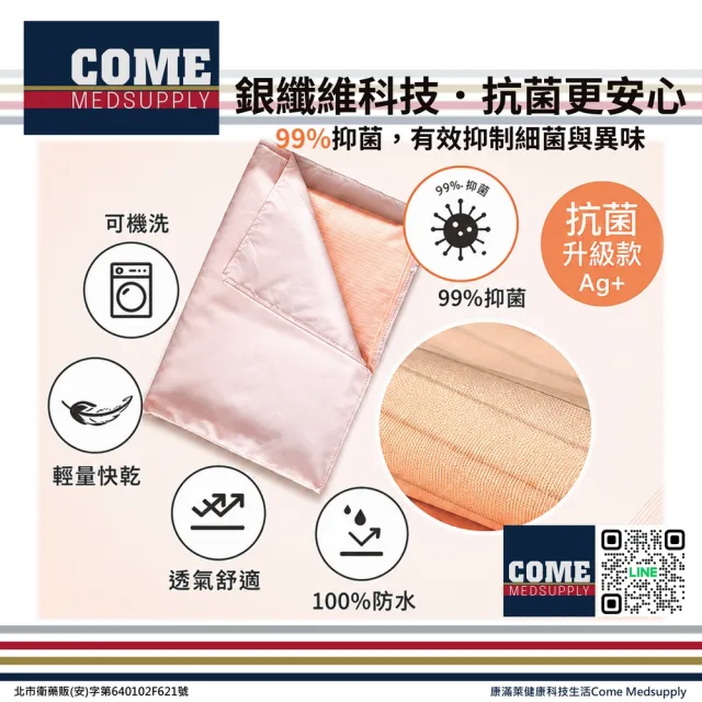 Easy Care®防水透氣抗菌中單(防漏 速乾 銀離子 消臭 長照 失禁 尿布墊 保潔墊 看護墊 產婦墊)
