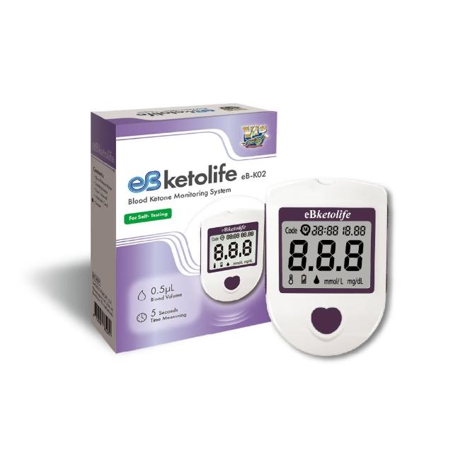 【eBmonitor醫必】eBketolife暐世血酮測試儀套組未滅菌(血酮 量測 檢測 套組)