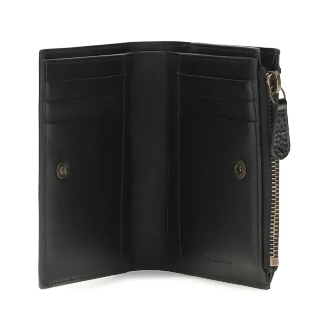 【Balenciaga 巴黎世家】Le City Bifold 對折 羊皮 卡夾 零錢包 皮夾 短夾 黑色 846360