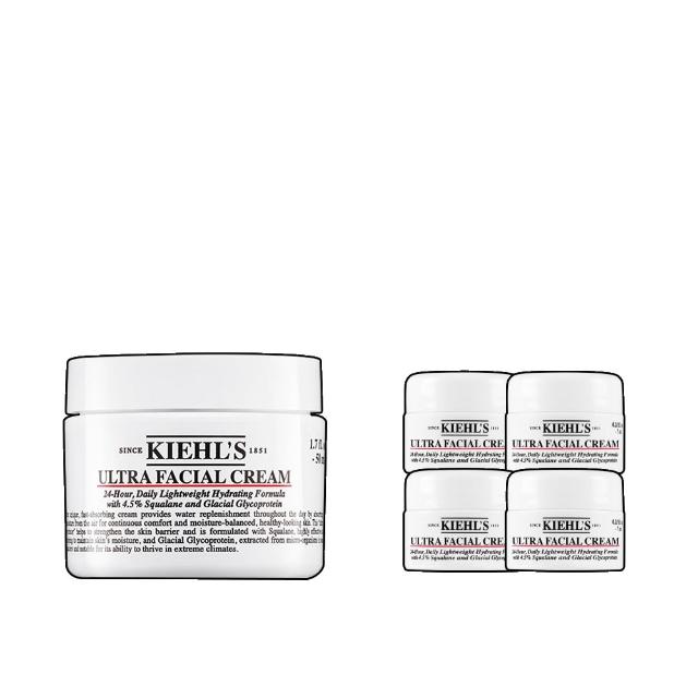 【Kiehl’s 契爾氏】官方直營 冰河醣蛋白舒敏修護保濕霜 50ml組(Kiehl’s/新配方升級)