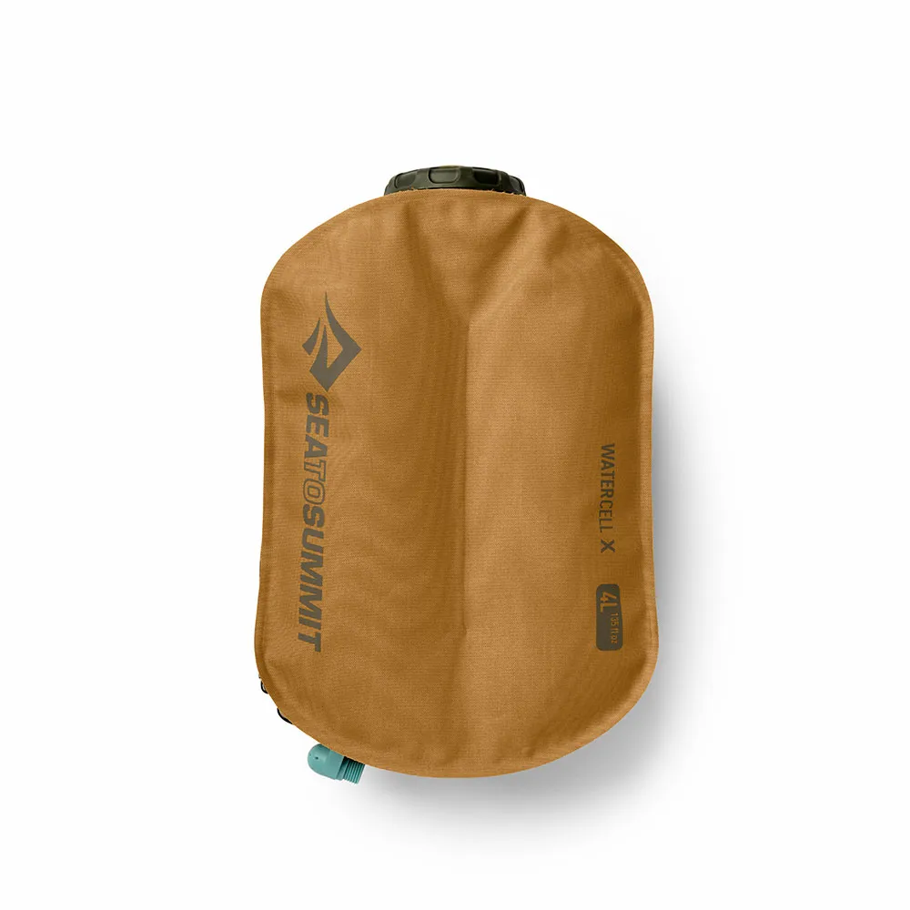 【SEA TO SUMMIT】Watercell X 多功能水袋 - 4L - 霧金(露營器具/儲水袋/野炊/登山健行/多用途)