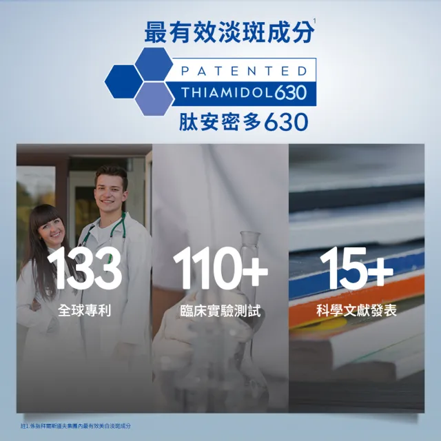 【NIVEA 妮維雅】買1送1★630淡斑煥白精華30ml(提安明多630/敏感肌適用/金紅管)