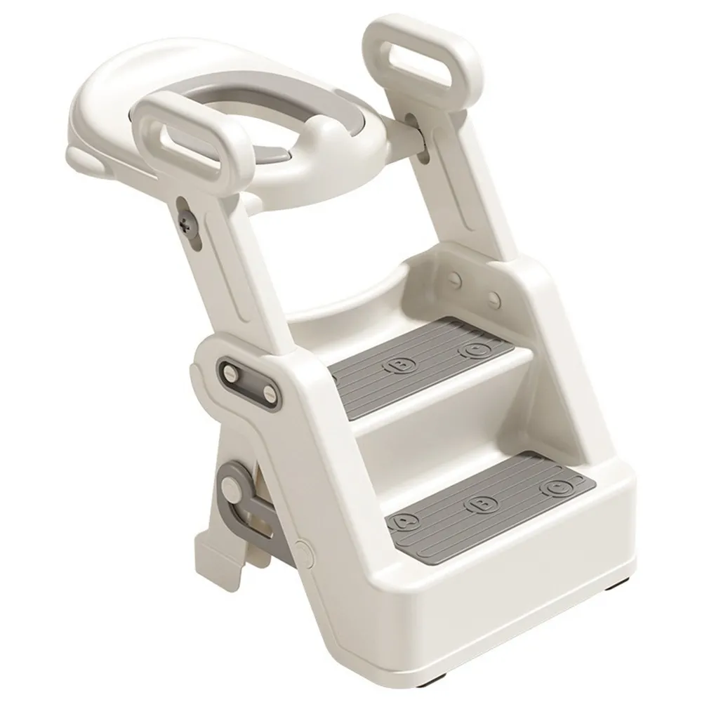 【Quality 聚家】坐便器 兒童馬桶坐便器 階梯式馬桶坐便器 踩腳凳 PU軟墊/雙重防滑/安全加固/防濺尿