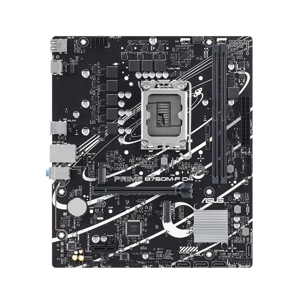 【ASUS 華碩】PRIME B760M-F D4-CSM DDR4 主機板