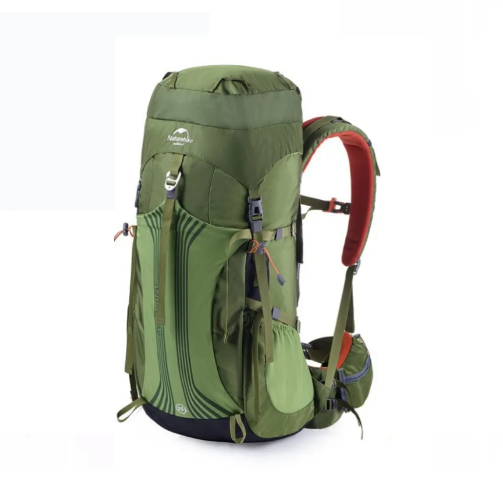 【May Shop】超大容量55L戶外裝備背包挪客NH重裝登山包雙肩背包後背包(送背包防雨