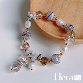 【HERA 赫拉】天然淡水珍珠琉璃水晶手鍊 H115061005(淡水珍珠 琉璃 水晶 手鍊)