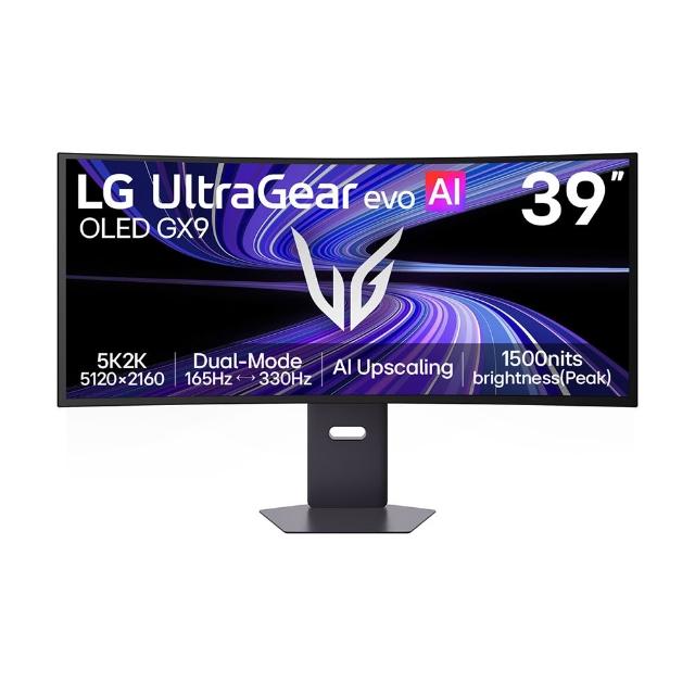 【LG 樂金】39GX950B-B 39型 OLED 21:9 5K2K 曲面電競螢幕 (1500R/雙模式切換)