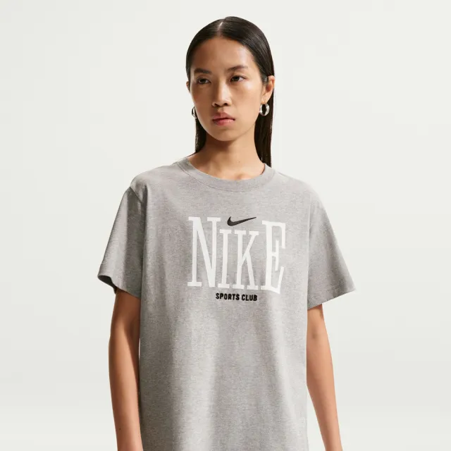 【NIKE 耐吉】短袖上衣 女 T恤 AS W NSW CLSC BF OC INCONNECT 灰 IR7889-063