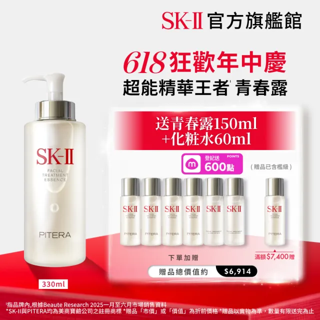 【SK-II】官方直營 青春露 330ml(加大組/緊緻/透亮/臉部保養)