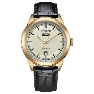 【CITIZEN 星辰】GENTS 限量 Day-Date 星期日期 光動能簡約腕錶-40.5mm(AW0153-04A)