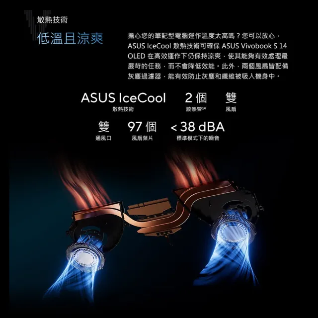 【ASUS 華碩】14吋Ultra 5輕薄AI筆電(VivoBook S S5406SA/Ultra 5-226V/16G/512GB SSD/W11/OLED/EVO)