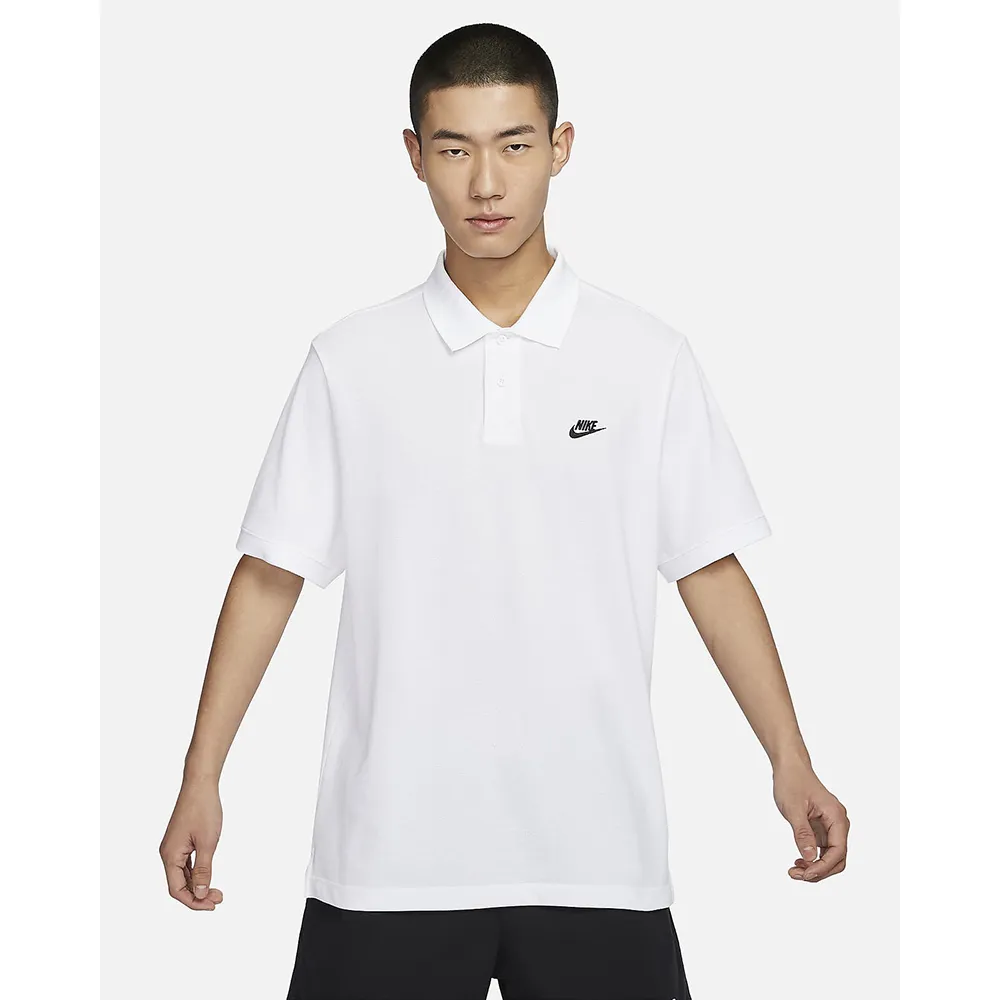 【NIKE 耐吉】短袖 POLO衫 短袖 上衣 T恤 運動 休閒 男 AS M NK CLUB SS POLO PIQUE 白色(FN3895100)