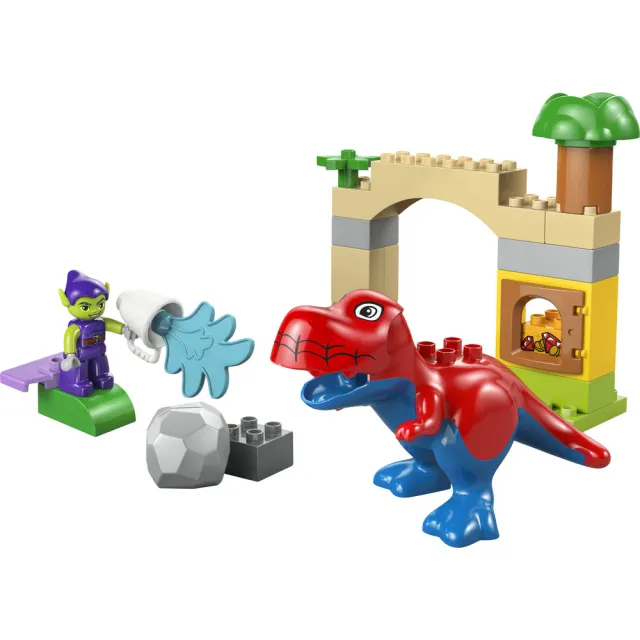 【LEGO 樂高】得寶系列 10463 Dinosaur Spidey-Rex 大戰綠惡魔(漫威 恐龍玩具 幼兒玩具 積木)