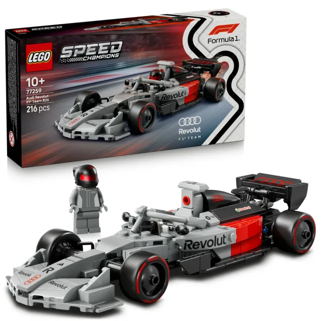 【LEGO 樂高】極速賽車系列 77259 Audi Revolut F1 Team R26 賽車(奧迪 模型車 玩具 積木)