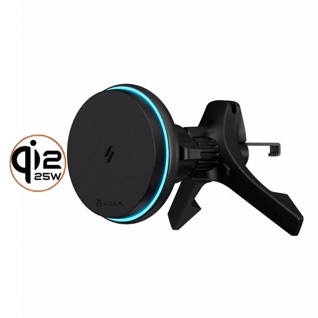 【ADAM 亞果元素】CQ2 Plus Qi2 25W 車用磁吸充電器