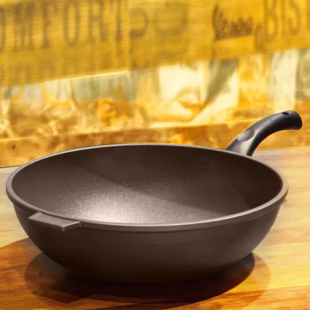【ＵNICOOK 優樂】樂廚 手工鑄造不沾深炒鍋(36cm)