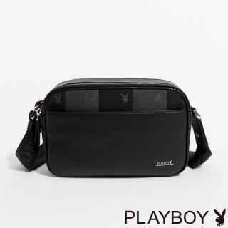 【PLAYBOY】斜背包 Manner系列 - 黑色