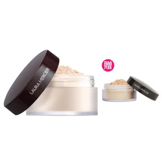 【LAURA MERCIER 蘿拉蜜思】煥顏透明蜜粉29g超殺組(冠軍蜜粉/定妝散粉)