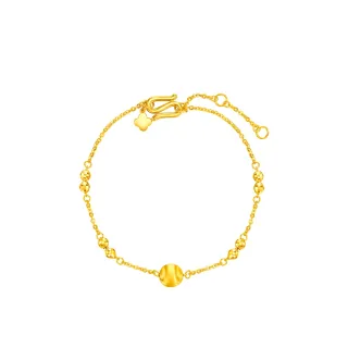 【周大福】貓眼珠 滿天星黃金手鍊_計價黃金(鍊長15cm)