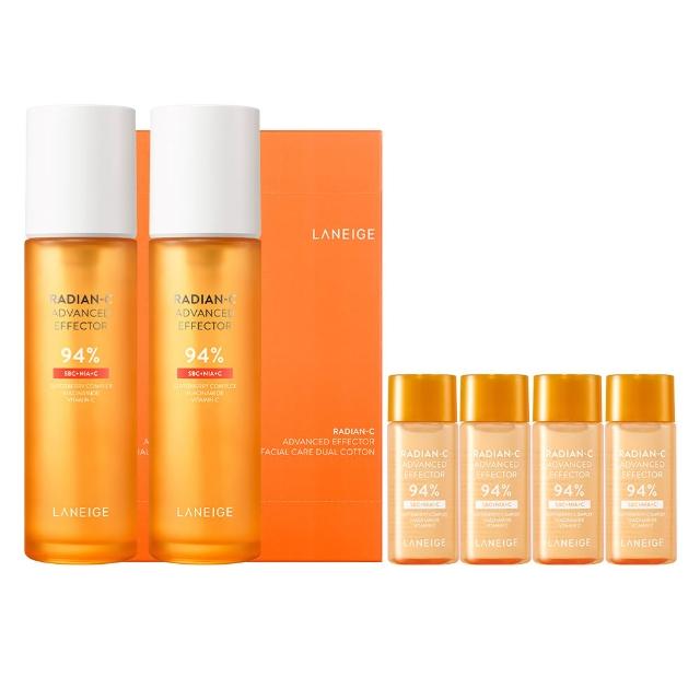 【LANEIGE 蘭芝】官方直營 維他命C淨膚煥顏精露150ml 雙入組(美白化妝水 保養 去角質 送禮首選)