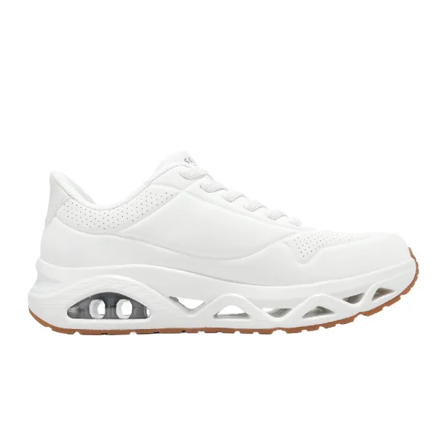 【SKECHERS】休閒鞋 Uno Glide-Step Slip-Ins 男鞋 白 氣墊 膠底 183420WHT
