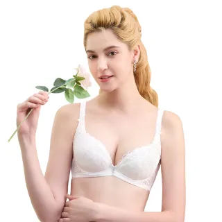 【Swear 思薇爾】撩波巴黎之春系列G-H罩涼感蕾絲集中包覆大罩女內衣(奶油色)