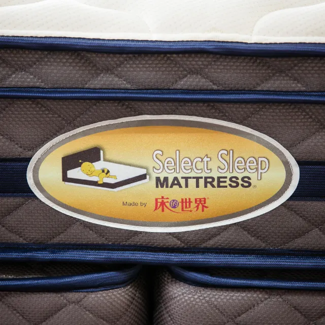 【床的世界】美國首品系列摯愛針織邊框加強中鋼獨立筒床墊 - 特大 6 X 7 尺