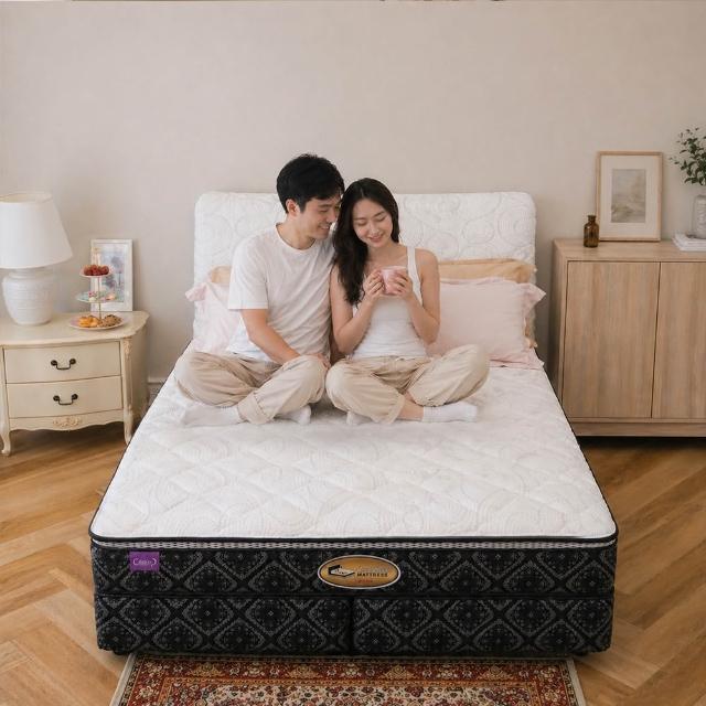 【床的世界】涼感天絲乳膠蜂巢式獨立筒雙人加大床墊 A1 6x6.2尺 ( 軟硬適中 獨立筒 雙人加大 正台灣製 )