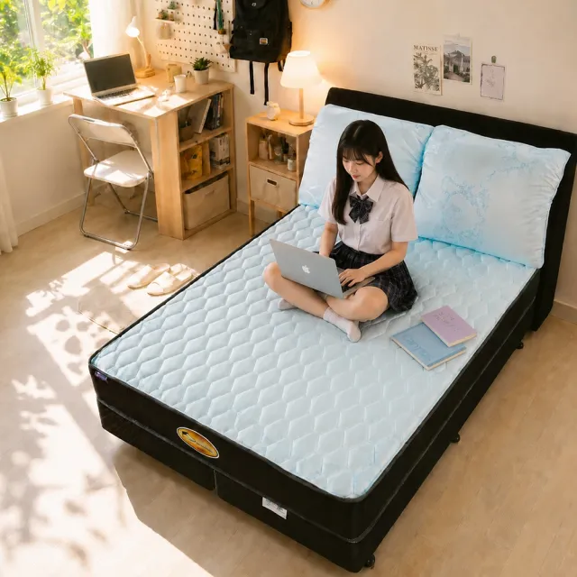 【床的世界】高支撐獨立筒雙人加大床墊 S3  6 X6.2尺 ( 軟硬適中 獨立筒 租屋 宿舍 雙人加大床 )