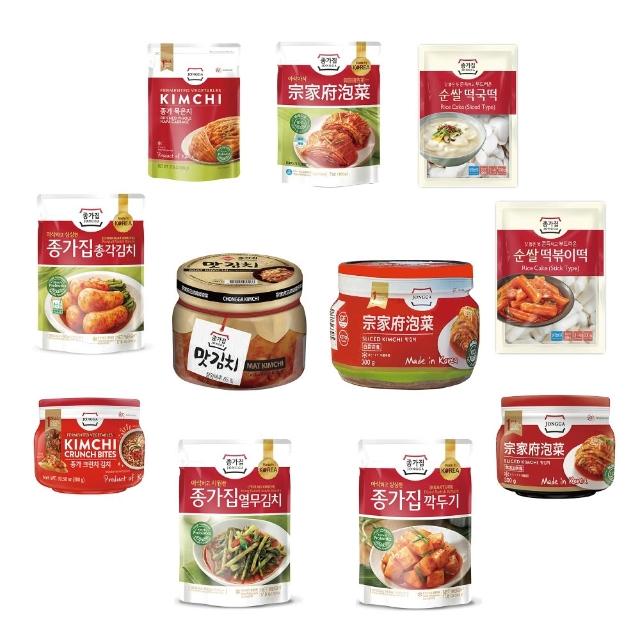 【宗家府】Kimchi明星商品任選4件組(贈韓玉宅火鍋專用嫩豆腐320gX1首爾夜下酒菜X1)