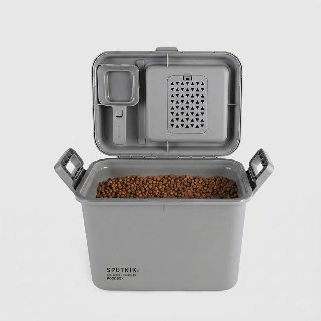 【SPUTNIK 斯普尼克】COZY FOOD BOX 機能飼料箱 12L(飼料桶/防潮儲糧桶/可放5-6公斤)