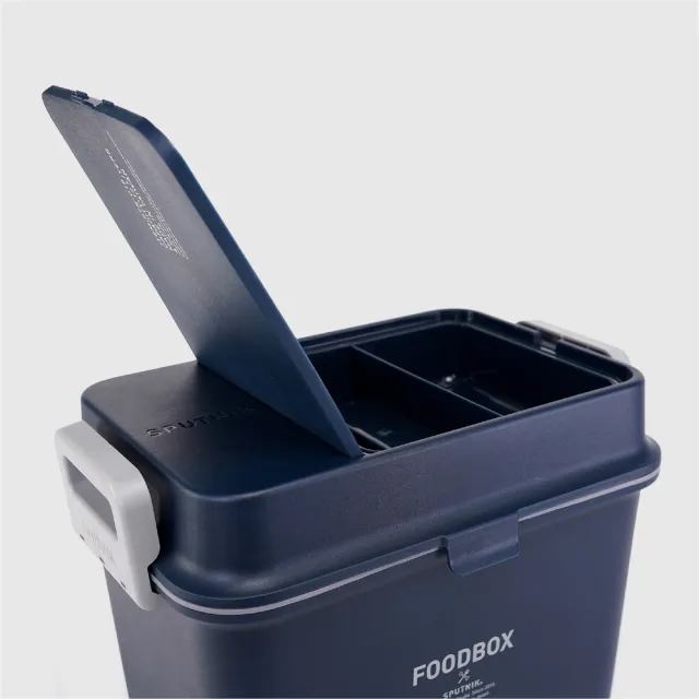 【SPUTNIK 斯普尼克】COZY FOOD BOX 機能飼料箱 12L(飼料桶/防潮儲糧桶/可放5-6公斤)