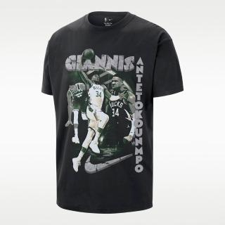 【NIKE 耐吉】短袖上衣 男 訓練 慢跑 字母哥 MIL M NK CTS OGC GA SS TEE 黑 II7128-010