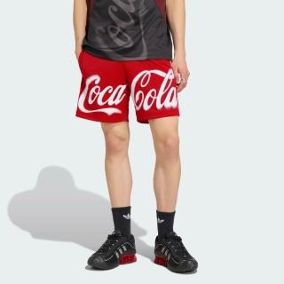 【adidas 愛迪達】短褲 男 運動褲 亞規 COCA-COLA CCTG SHORT 紅白 KY2102