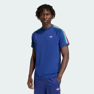 【adidas 愛迪達】短袖上衣 男 訓練 慢跑 三葉草 3S TEE 藍 KC8641