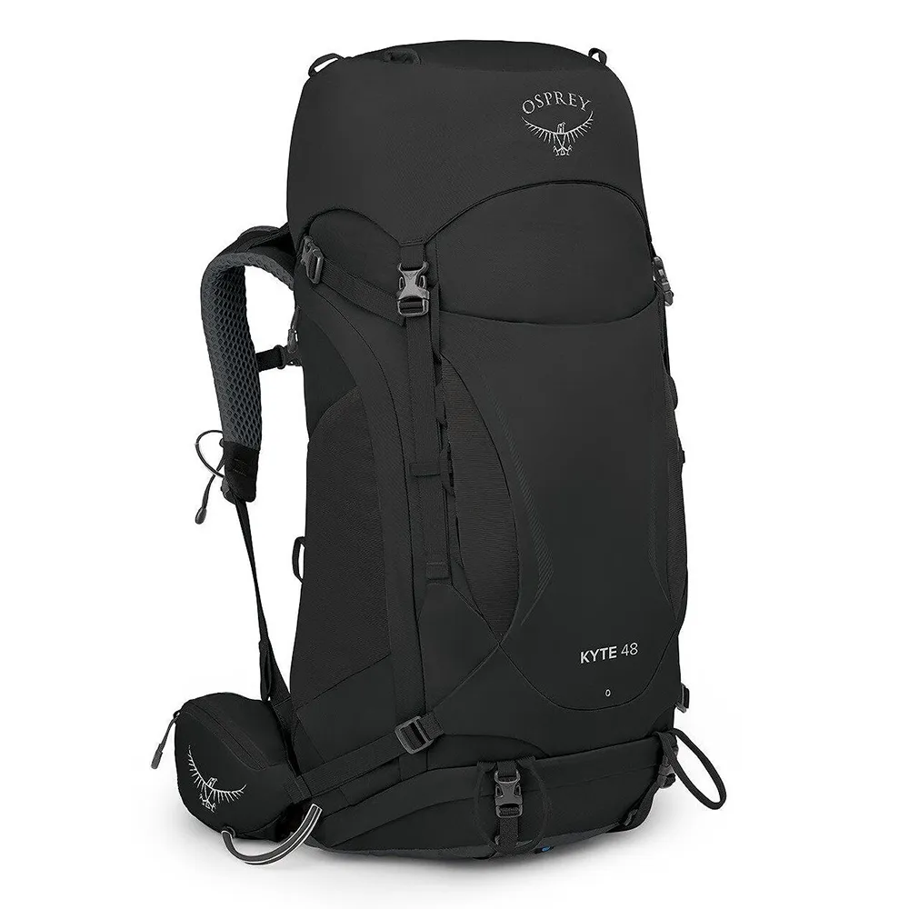 【Osprey】Kyte 48 輕量登山背包 附背包防水包 套 女款 黑色(健行背包 徙步旅行 登山後背包)
