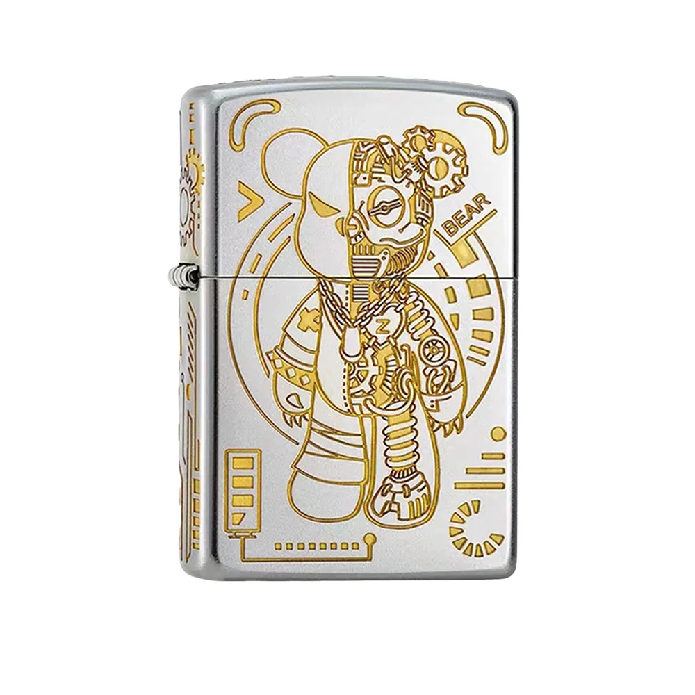 【Zippo】機械潮玩暴力熊防風打火機(美國防風打火機)