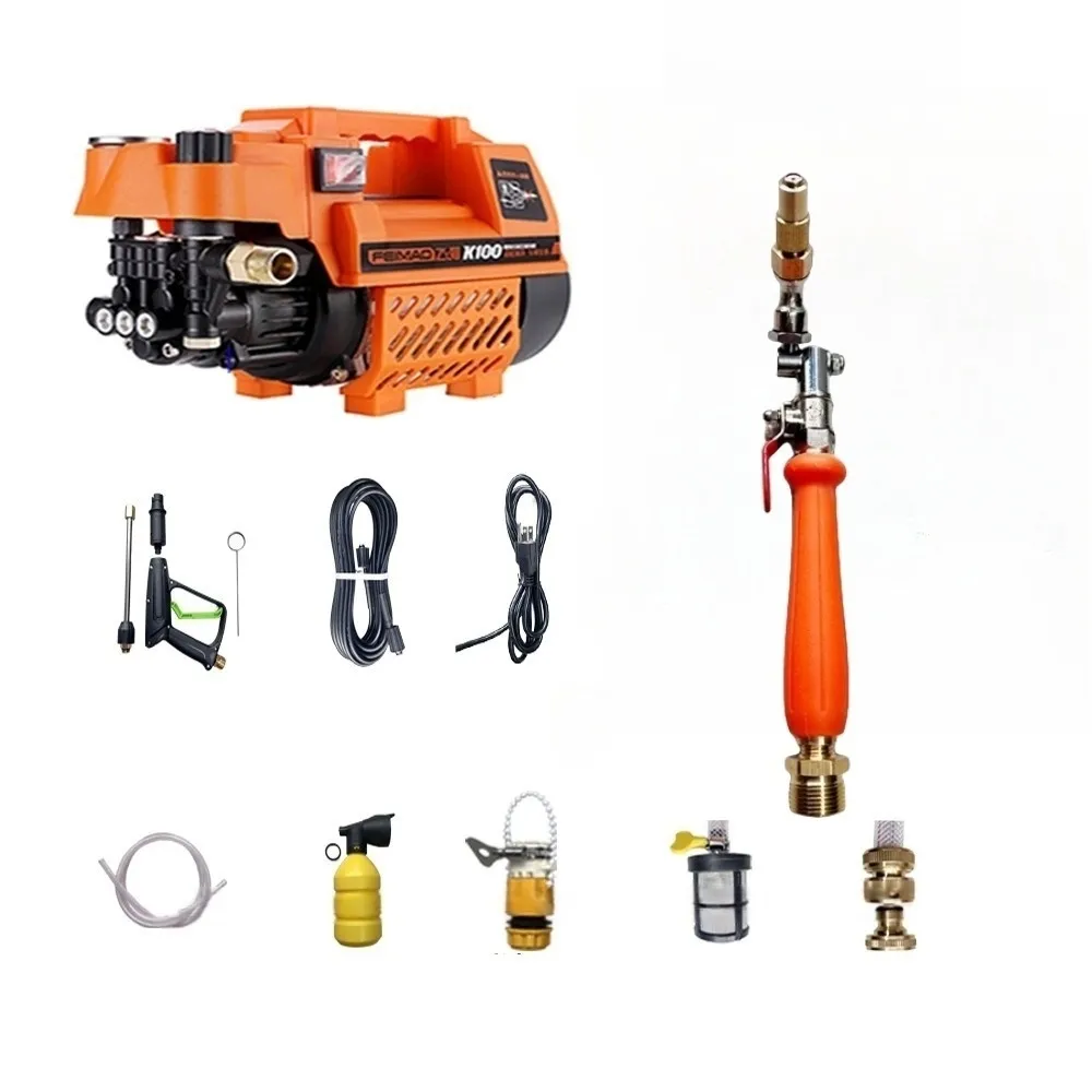 【一本店鋪】7號洗冷氣套裝組+K100高壓清洗機(洗車機 洗地機 疏通水管 洗冷氣 洗洗衣機)