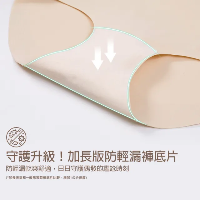 【蒂巴蕾】任選3件-防輕漏無縫內褲 中高腰 女內褲 抗菌內褲 無痕 無縫 抗菌內褲