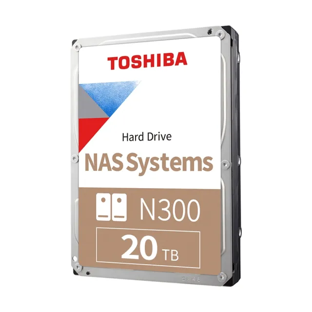 【TOSHIBA 東芝】N300系列 3.5吋 20TB 7200轉 512MB NAS內接硬碟(HDWG62AAZSTA)