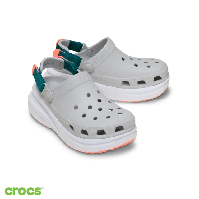 【Crocs】中性鞋 新系列 拼色動感泡芙 厚底克駱格(214096)
