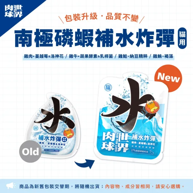 【PAW PAW LAND 肉球世界】補水炸彈主食餐包45gx12入(貓咪主食餐包)