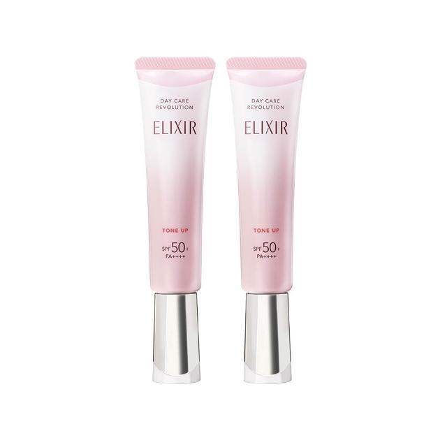 【ELIXIR 怡麗絲爾】膠原亮妍多效美肌乳雙享組(潤色小金管)