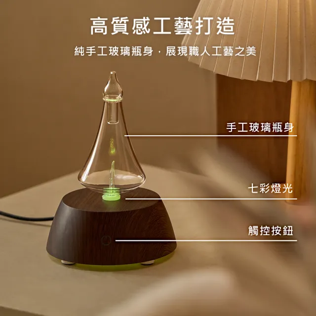 【ANDZEN】安得仁 擴香儀AZ-9001(買就送澳洲精油10mlx3瓶/香氛機/負離子/定時/玻璃/擴香機)