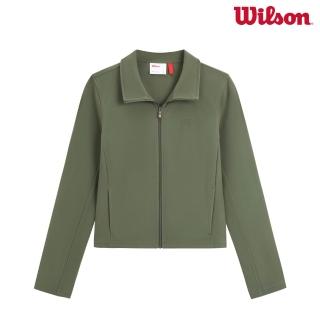 【WILSON】Moonball Knit Jacket 女款 服飾 外套 綠色 WE00131E033001