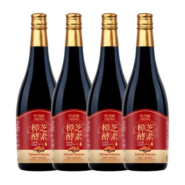 【yiriyijiao 宜日宜酵】樟芝酵素液750ml * 4瓶組(增強防禦、補氣活力、樟芝、佳聯)
