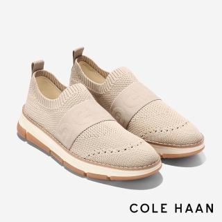 【Cole Haan】ZEROGRAND RELLA STITCHLITE SLIP ON SNEAKER 針織休閒鞋 女款寬楦 燕麥色(W32500)