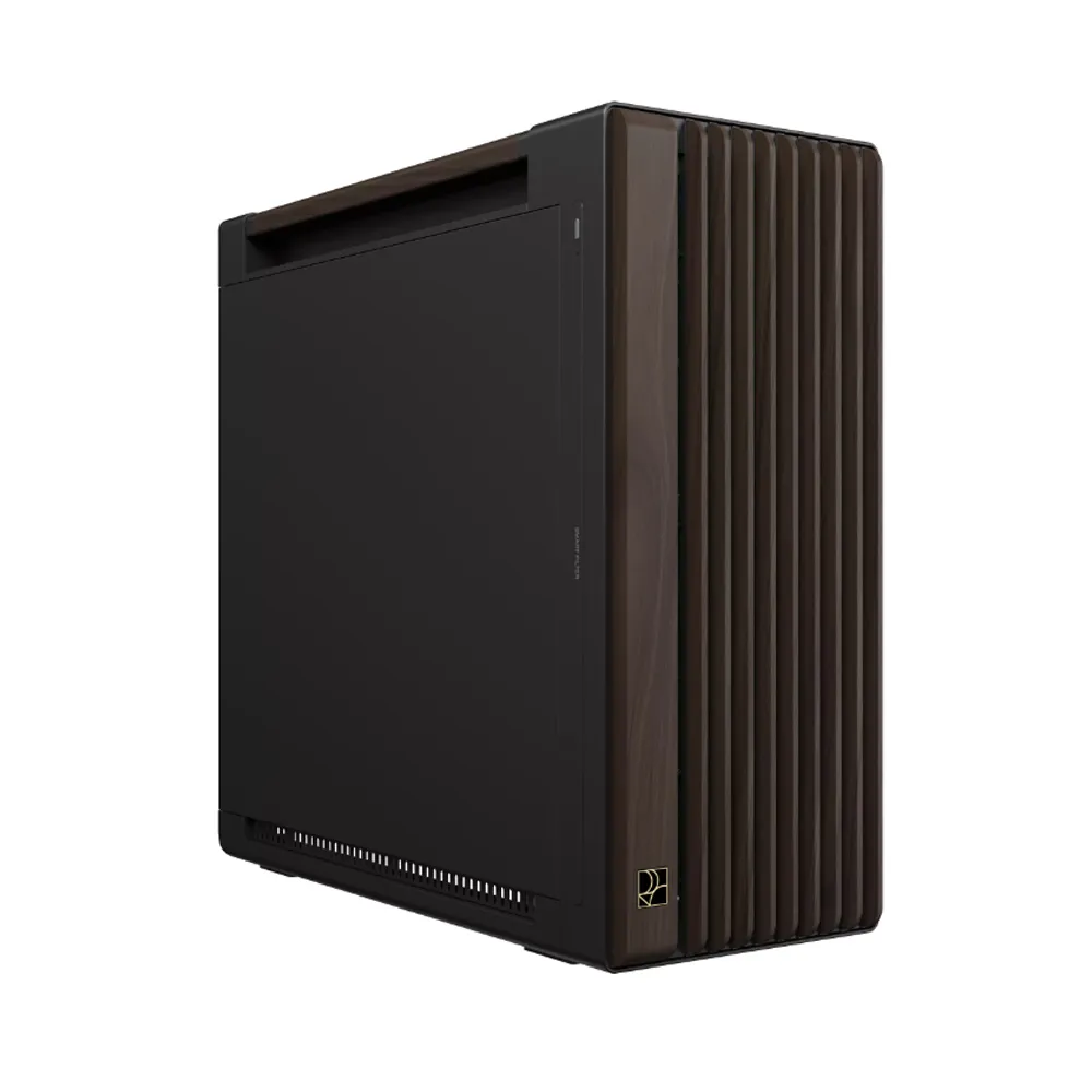 【ASUS 華碩】ProArt PA602 胡桃木金屬版 現代黑 電腦機殼 (PA602-WALNUT-WOOD-METAL)